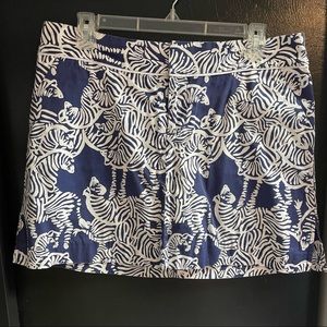 Lily Pulitzer Zebra Skort